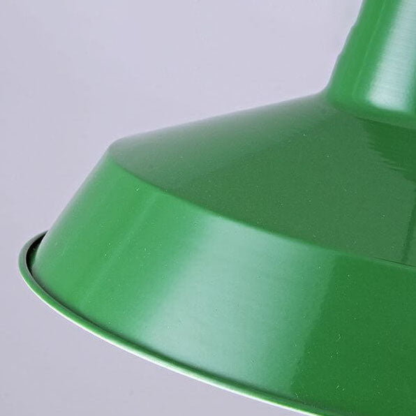Industrialna elegancka zielona lampa wisząca w różnych rozmiarach