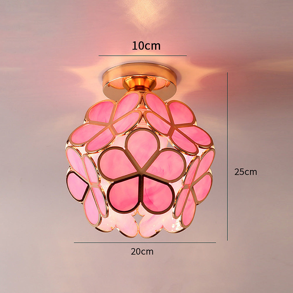 Flora – Efektowna lampa sufitowa w kształcie kwiatu z eleganckim wzorem