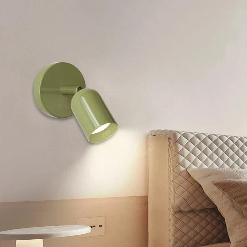 Scandinavian Wall Lamp in Subtle Macaron Color Shades