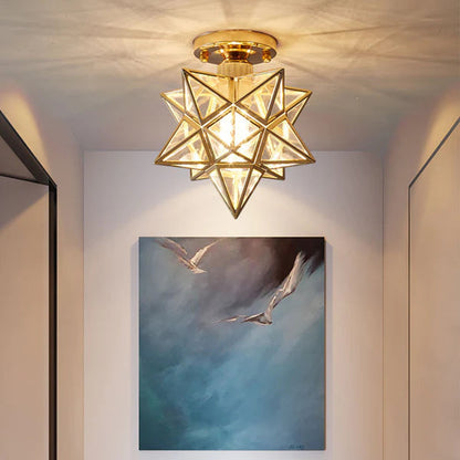 Ovo – Elegancka lampa sufitowa w kształcie gwiazdy