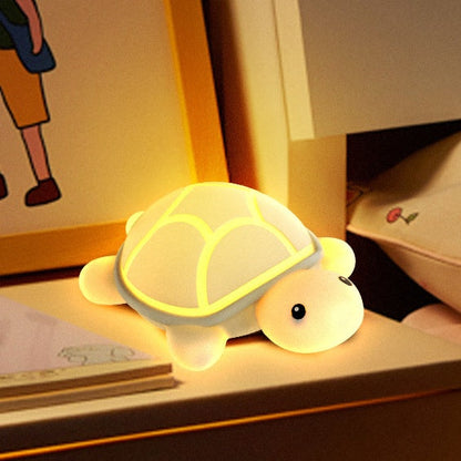 Shieldy - Adorable turtle-shaped LED night light with tap function