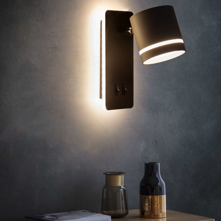 Elegancka Żelazna Lampa Ścienna z LED