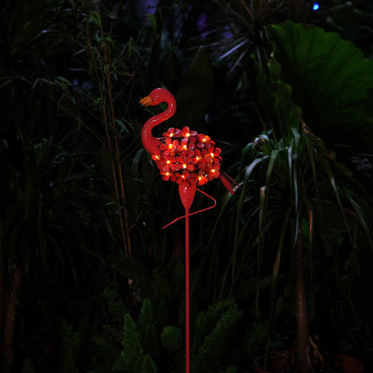 Solarna Lampa Ogrodowa LED Flaming – Różowa – (1 LED)