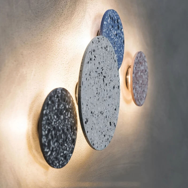 Nowoczesna Kolorowa Marmurowa Lampa Ścienna – LED – 3 Rozmiary