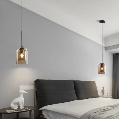 Nöro – Stylowa Skandynawska Szklana Lampa Wisząca do Kuchni i Salonu