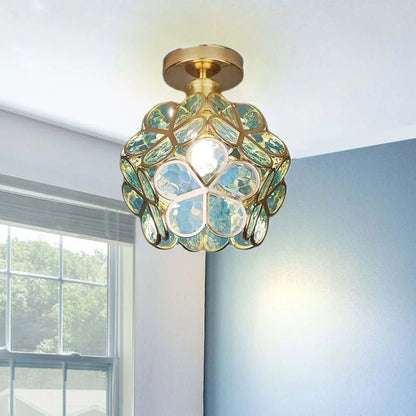 Flora – Efektowna lampa sufitowa w kształcie kwiatu z eleganckim wzorem
