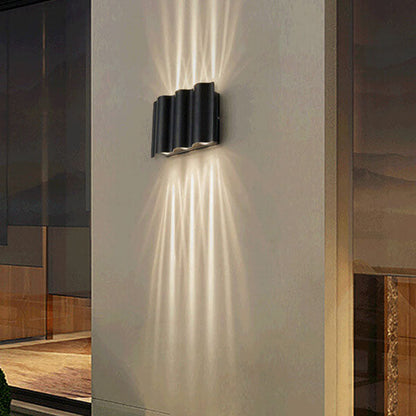Nowoczesna minimalistyczna aluminiowo-akrylowa lampa ścienna – LED – (2/4/6 źródeł światła)