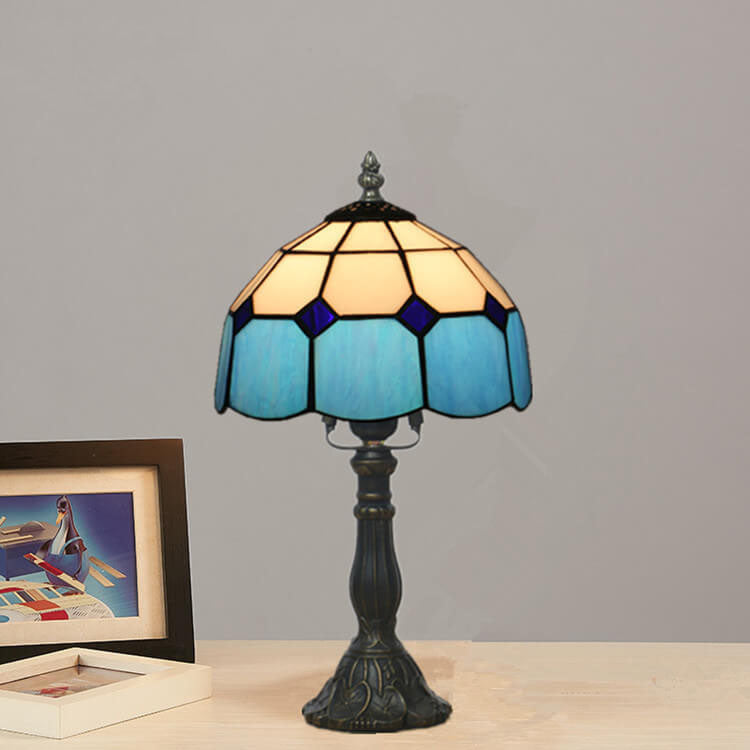 Designer Table Lamp – Handmade Stained Glass in Various Colors