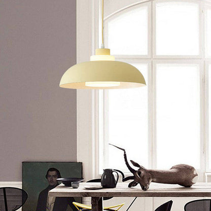 Modern Aluminum Pendant Light – E26 Socket, Multiple Colors and Sizes