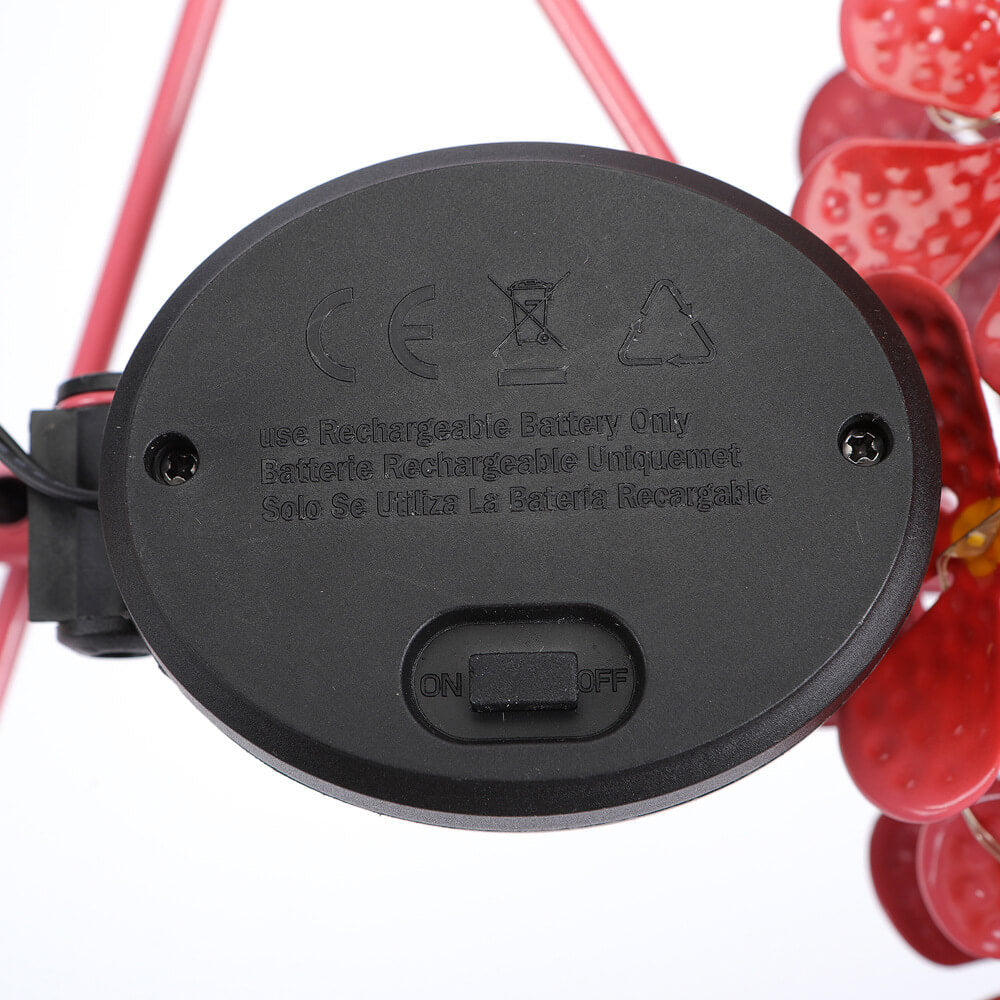 Solarna Lampa Ogrodowa LED Flaming – Różowa – (1 LED)