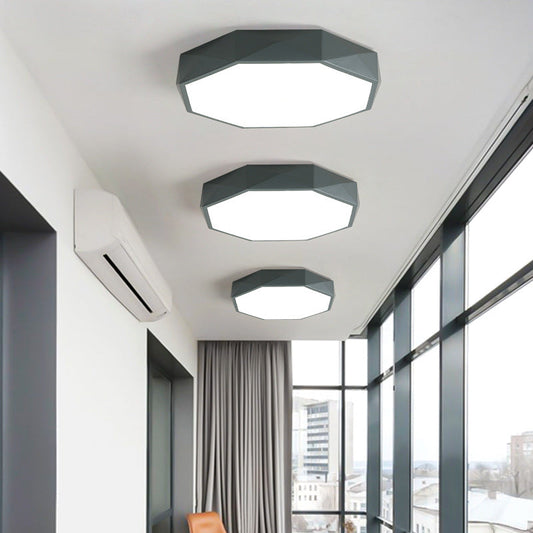 Modern LED ceiling light in abstract Scandinavian design