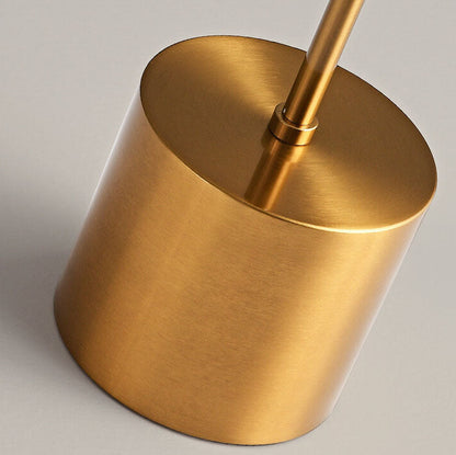 Nowoczesna minimalistyczna złota lampka stołowa – Akryl i metal – LED 6W