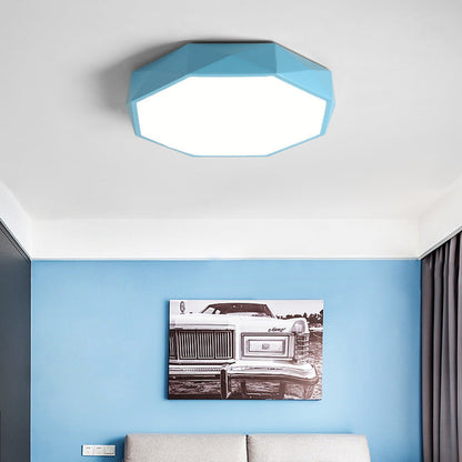 Nowoczesna lampa sufitowa LED w abstrakcyjnym skandynawskim designie
