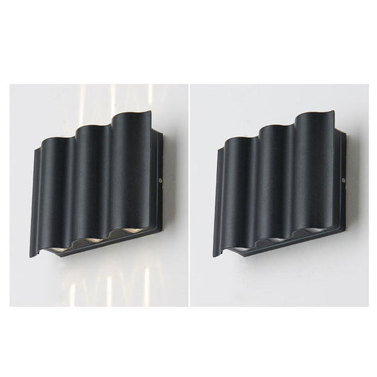 Nowoczesna, minimalistyczna, aluminiowo-akrylowa lampa ścienna LED (2/4/6 źródeł światła)