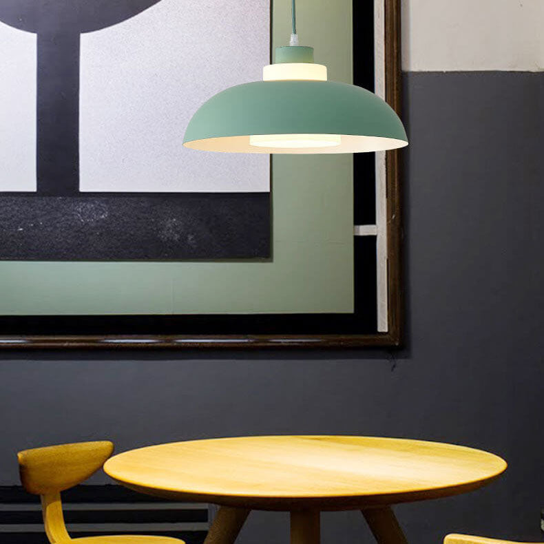 Modern Aluminum Pendant Light – E26 Socket, Multiple Colors and Sizes