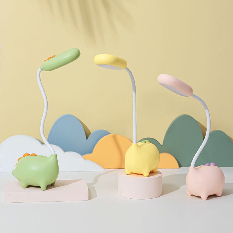 Stylish modern table lamp with integrated LED and colorful design