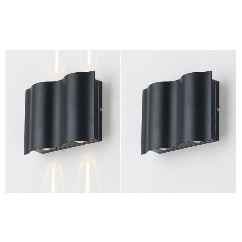 Nowoczesna minimalistyczna aluminiowo-akrylowa lampa ścienna – LED – (2/4/6 źródeł światła)