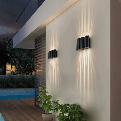 Nowoczesna minimalistyczna aluminiowo-akrylowa lampa ścienna – LED – (2/4/6 źródeł światła)