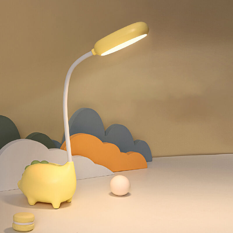 Stylish modern table lamp with integrated LED and colorful design