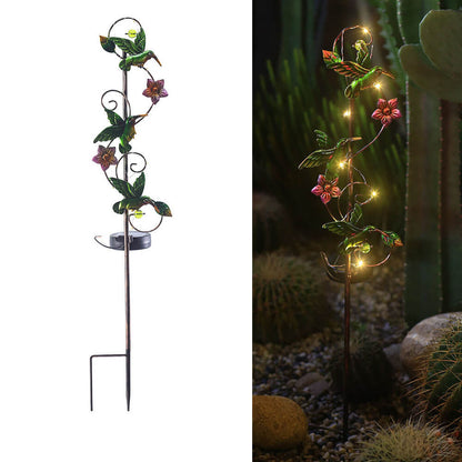 Kolorowa Solarna Lampa Ogrodowa – LED Kijek, Wodoodporna IP44