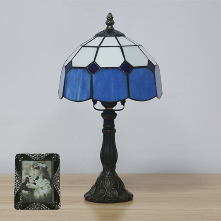 Designer Table Lamp – Handmade Stained Glass in Various Colors