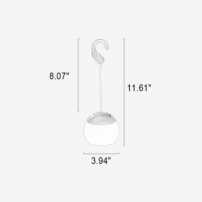 Portable Outdoor USB LED Lamp – Hanging with Hook, 12-Hour Operation