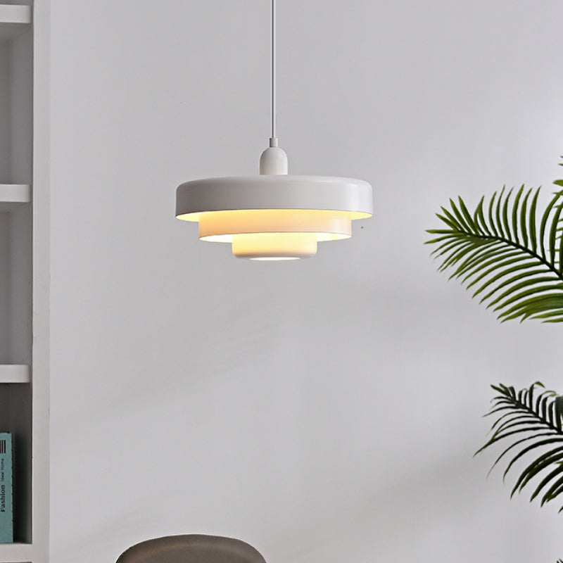 Round Stylish Iron Pendant Light – Elegant Industrial Design for Home and Kitchen