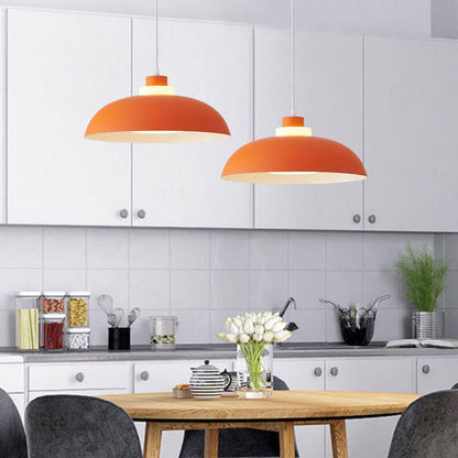 Modern Aluminum Pendant Light – E26 Socket, Multiple Colors and Sizes