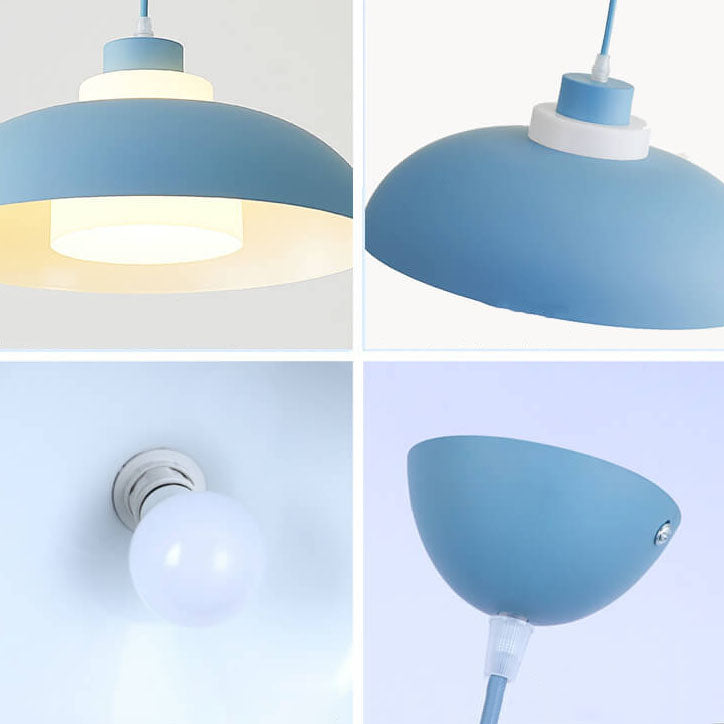 Modern Aluminum Pendant Light – E26 Socket, Multiple Colors and Sizes