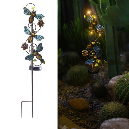 Kolorowa Solarna Lampa Ogrodowa – LED Kijek, Wodoodporna IP44