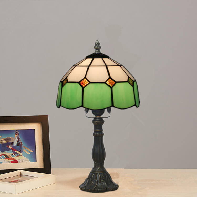 Designer Table Lamp – Handmade Stained Glass in Various Colors