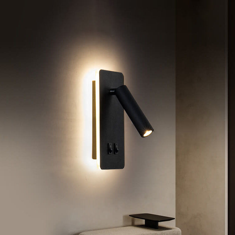 Elegancka Żelazna Lampa Ścienna z LED