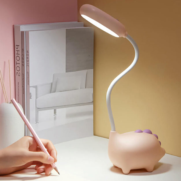 Stylish modern table lamp with integrated LED and colorful design