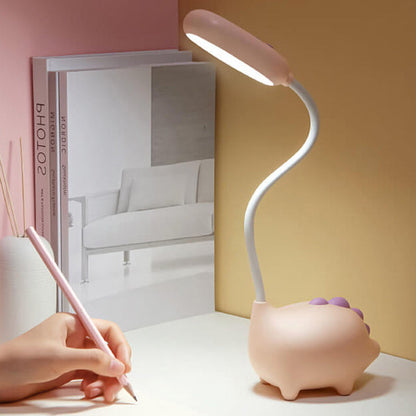 Stylish modern table lamp with integrated LED and colorful design