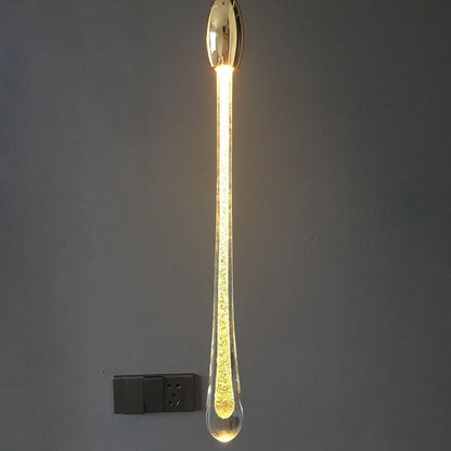 Stylowa skandynawska złota lampa wisząca LED – krótki lub długi design