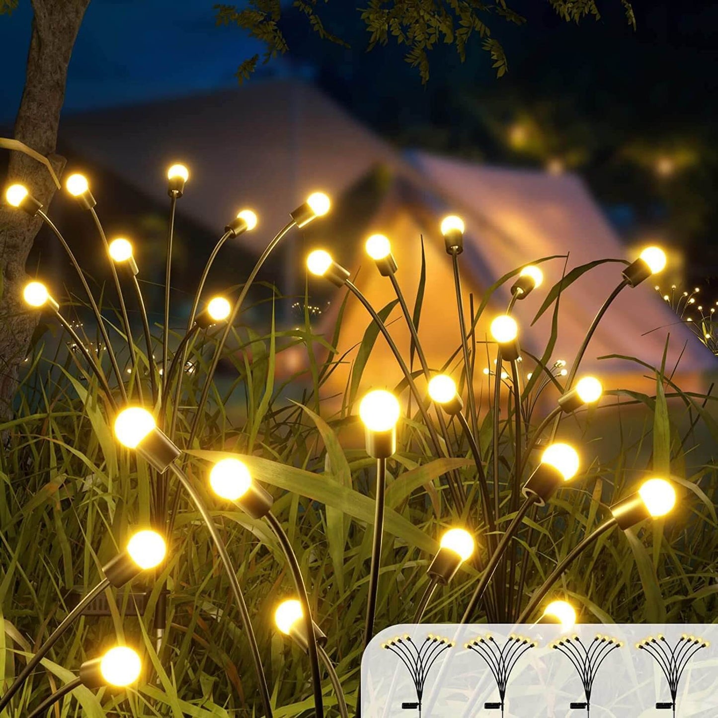 Lampa Ogrodowa Solarna LED – Zewnętrzna z Nowoczesnym Białym Światłem