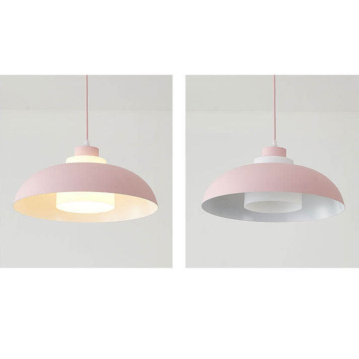 Modern Aluminum Pendant Light – E26 Socket, Multiple Colors and Sizes