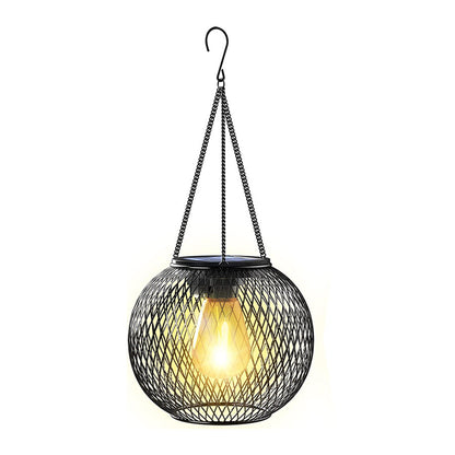 Solarna Lampa Zewnętrzna – Okrągła lub Owalna z Ciepłym Białym Światłem LED