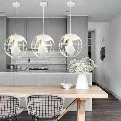 Industrialna lampa wisząca World – czarna lub biała – oprawka E26
