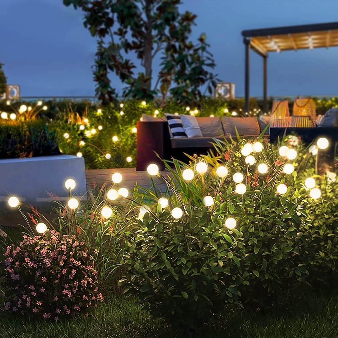 Lampa Ogrodowa Solarna LED – Zewnętrzna z Nowoczesnym Białym Światłem