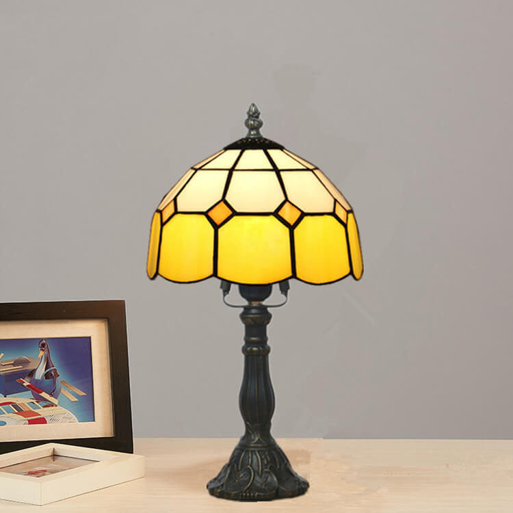Designer Table Lamp – Handmade Stained Glass in Various Colors