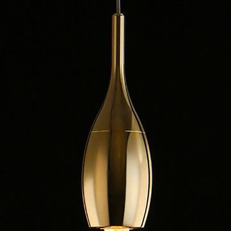 Stylowa skandynawska złota lampa wisząca LED – krótki lub długi design