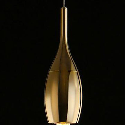 Stylowa skandynawska złota lampa wisząca LED – krótki lub długi design