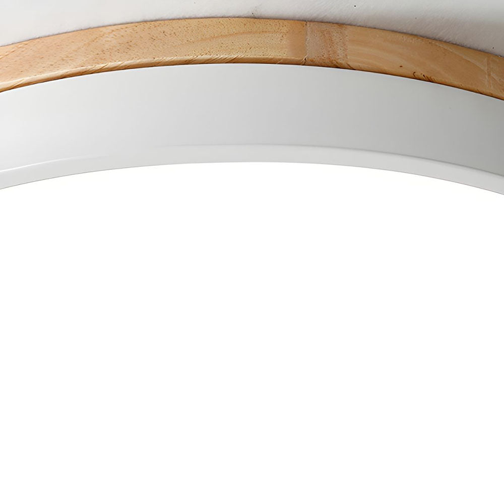 Tröde – Drewniana Lampa Sufitowa LED o Okrągłym Kształcie w Skandynawskim Stylu – Elegancki Minimalizm i Ciepłe Światło