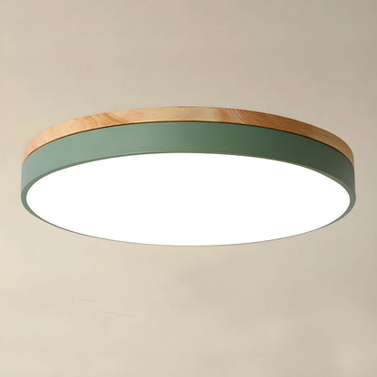 Tröde – Drewniana Lampa Sufitowa LED o Okrągłym Kształcie w Skandynawskim Stylu – Elegancki Minimalizm i Ciepłe Światło