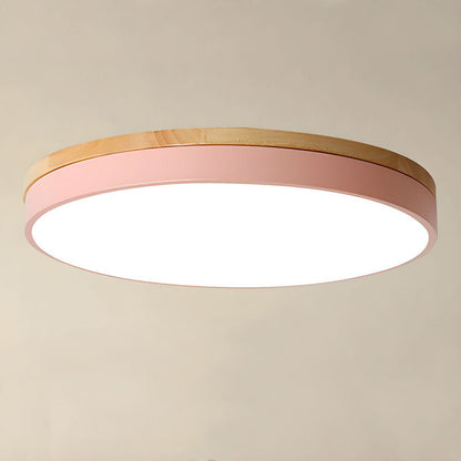 Tröde – Drewniana Lampa Sufitowa LED o Okrągłym Kształcie w Skandynawskim Stylu – Elegancki Minimalizm i Ciepłe Światło
