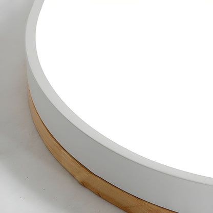 Tröde – Drewniana Lampa Sufitowa LED o Okrągłym Kształcie w Skandynawskim Stylu – Elegancki Minimalizm i Ciepłe Światło