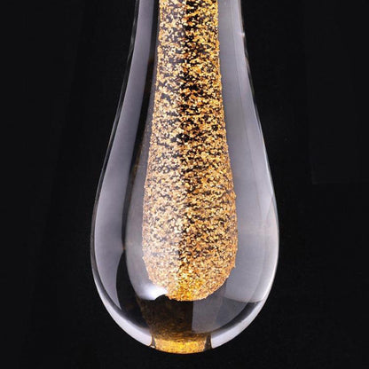 Stylowa skandynawska złota lampa wisząca LED – krótki lub długi design
