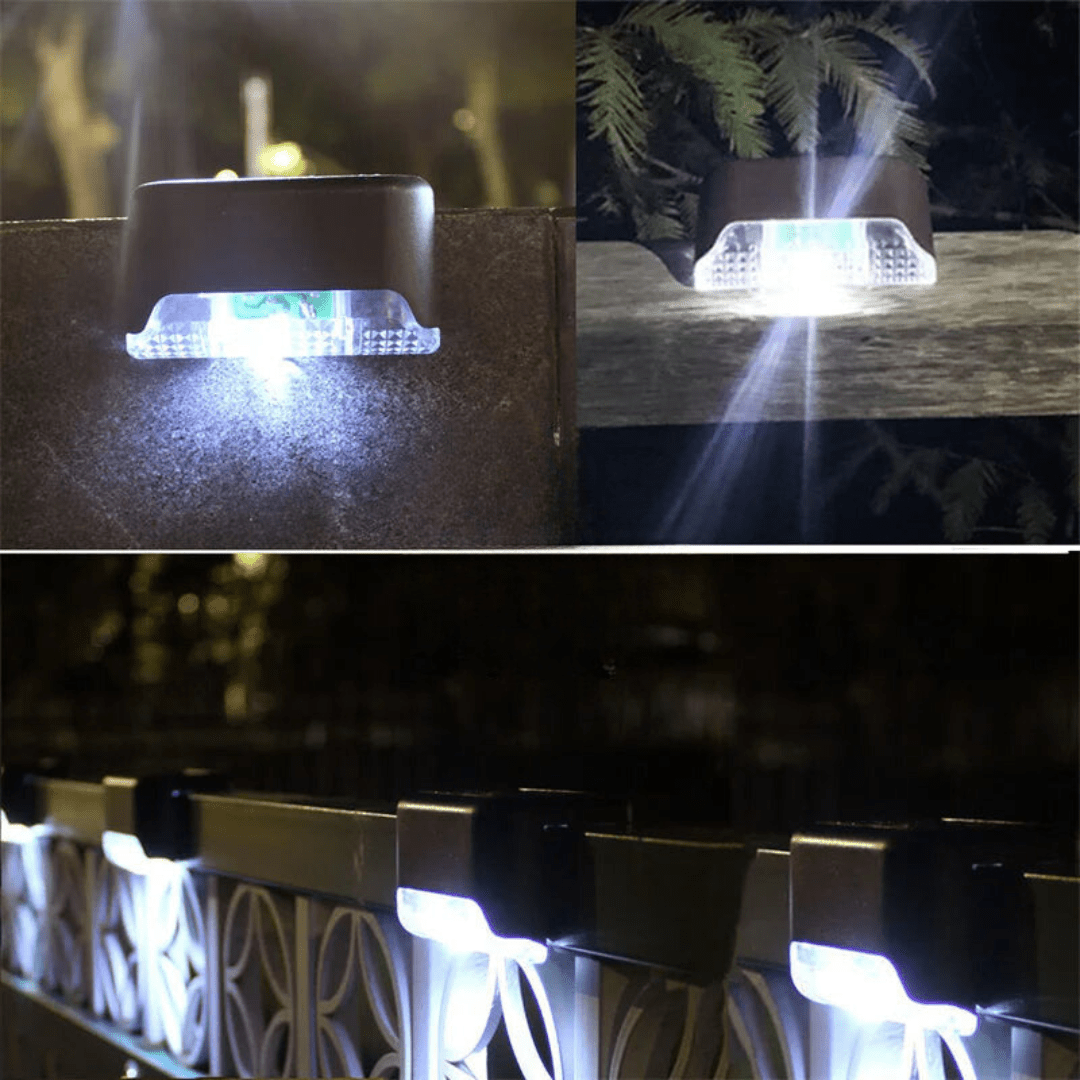 Sola – Komplet 4 Solarnych Lamp Zewnętrznych z Automatycznym Czujnikiem i Wodoodpornością IP65