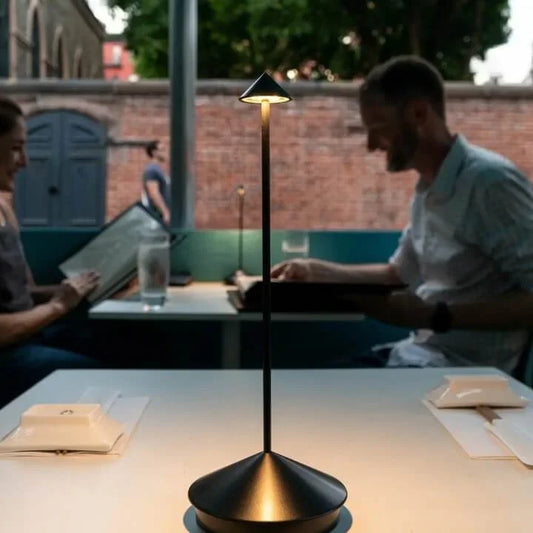 Scandinavian Minimalist Table Lamp with Dimmable LED and Cordless Design